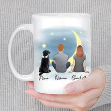 Load image into Gallery viewer, The Moon Personalized Pet &amp; Owner Coffee Mug | Alpha Paw
