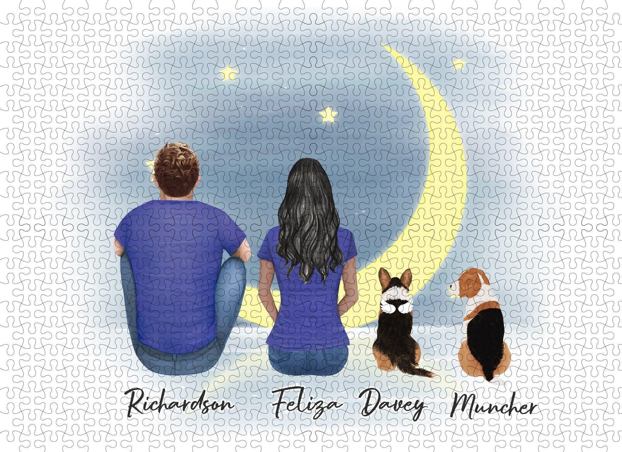 The Moon Personalized Pet & Owner Puzzle | Alpha Paw