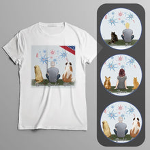 Load image into Gallery viewer, USA Personalized Pet &amp; Owner T-Shirt | Alpha Paw
