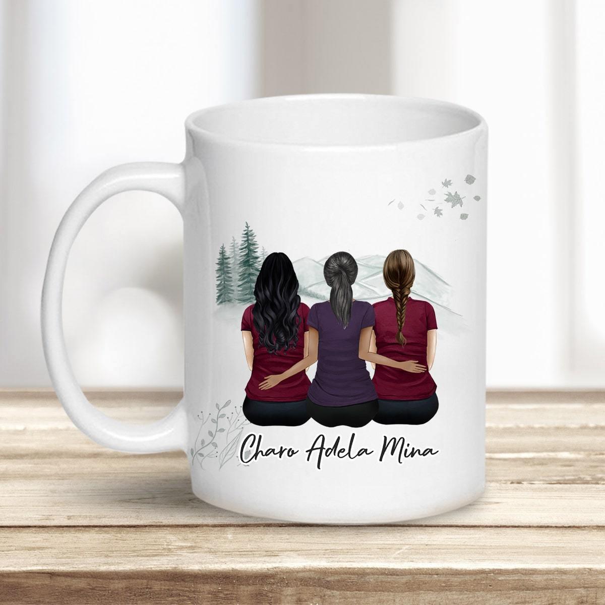 White Mountains Personalized Best Friend Coffee Sister Mug | Alpha Paw