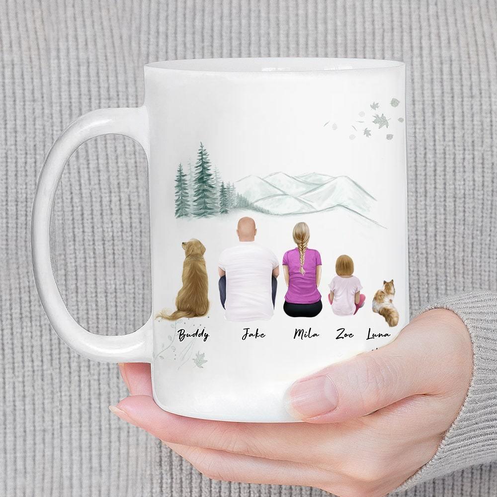 White Mountains Personalized Family Coffee Mug | Alpha Paw