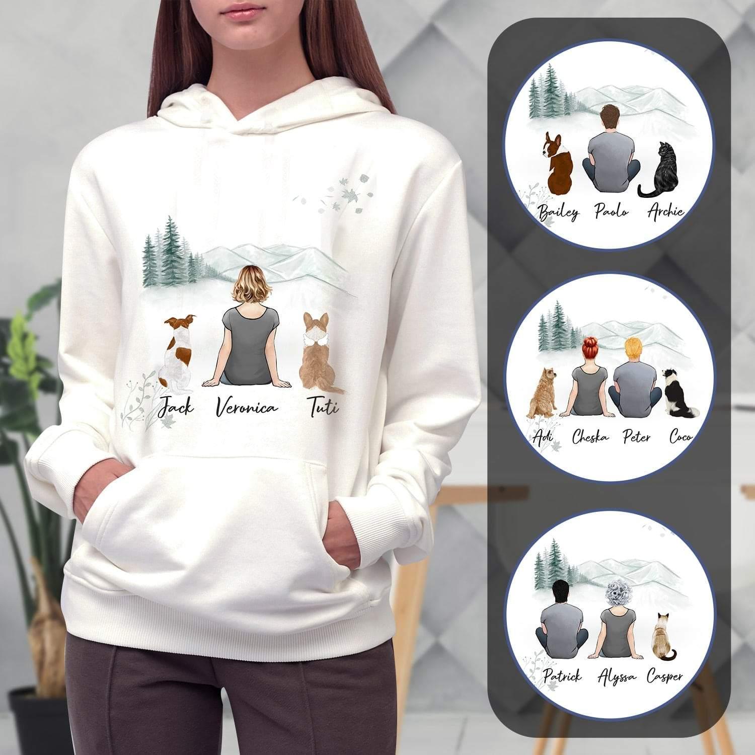 White Mountains Personalized Pet & Owner Hoodies | Alpha Paw