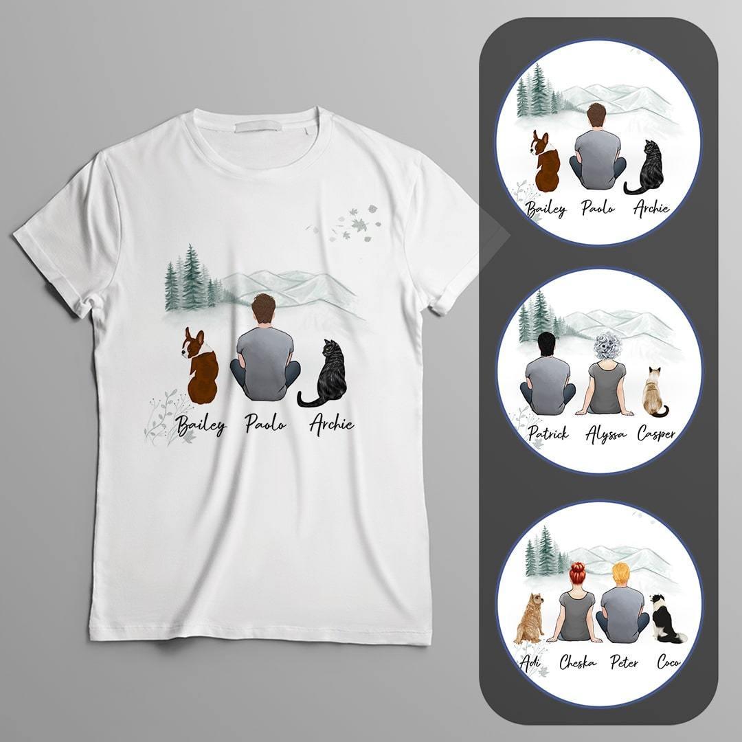 White Mountains Personalized Pet & Owner T-Shirt | Alpha Paw