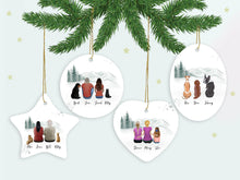 Load image into Gallery viewer, White Mountains Star Ornament - Personalized Pet &amp; Owner | Alpha Paw
