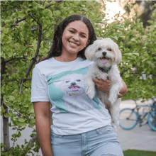 Load image into Gallery viewer, Women&#39;s Custom Pet T-Shirt | Alpha Paw

