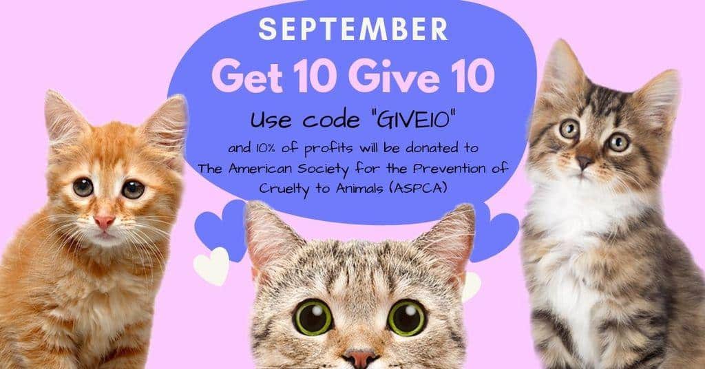 Help a cat in need with GIVE10