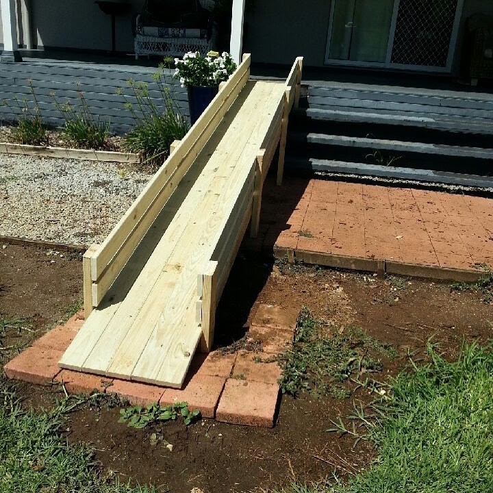 How to build a dog ramp for a deck