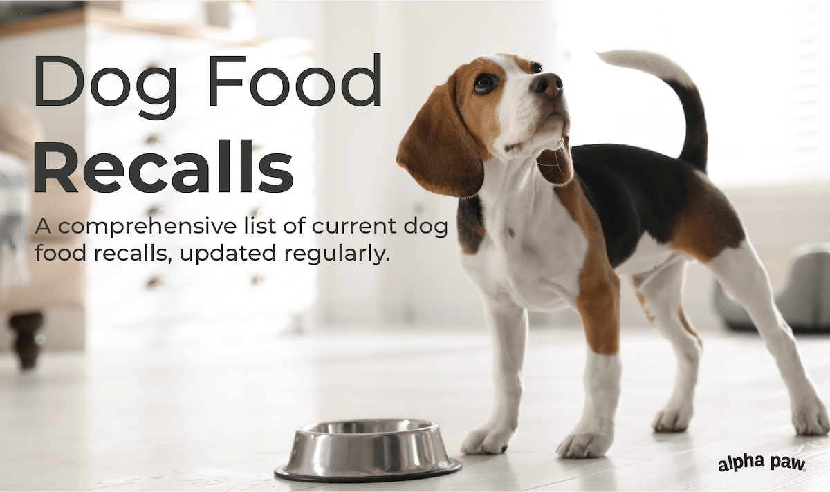 Dog food recall list