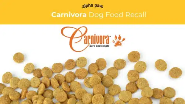 Dog food recall alert carnivora frozen raw pet food contaminated