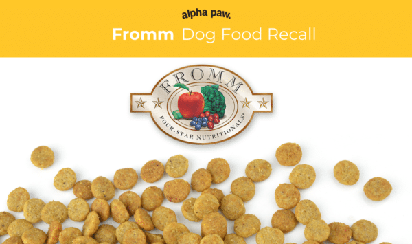 Dog food recall alert fromm four star shredded entrée canned dog food